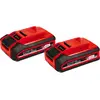 Image de Einhell, Batterie outillage + chargeur, PXC Plus Twinpack (18 V)