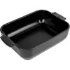 Image de Peugeot Plat à four rectangulaire noir satiné 25 cm, Plat à gratin, Noir