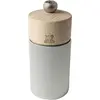 Image de Peugeot Line Moulin à sel Z 12cm bois/aluminium, Moulin à poivre + moulin à sel, Marron, Gris, Argent