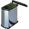 Image de Hailo Collecteur de déchets 3416101, Poubelle, Argent, Noir
