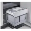Image de Hailo 3644831 Collecteur de déchets, Poubelle, Gris, Argent