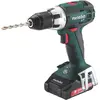 Image de Metabo, Perceuse + Visseuses sans fil, Perceuse-visseuse sans fil BS 18 LT Compact coffret plastique 2x18V/2Ah Li-Ion + ASC 30-36 V