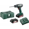Image de Metabo, Perceuse + Visseuses sans fil, BS 18 Perceuse-visseuse sans fil 18 V 48 Nm ( 602207550 ) + 2x batterie 1,5 Ah + chargeur +