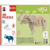 Image de Marabu articles en bois puzzle 3D, éléphant (27 pièces)