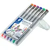 Image de Staedtler, Stylo, Revêtement pigmentaire Fineliner308 (6x)