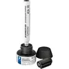 Image de Staedtler, Cartouche de rechange + encrier, Recharge d'encre pour marqueur Lumocolor refill station Bouteille noire 30ml (Noir, 1 pcs)
