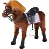 Image de Happy People Cheval en peluche avec son capacité de charge env. 100kg marron 80x70cm