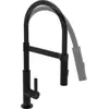 Image de Schütte, Robinetterie de cuisine, Robinet Cuisine MIAMI Robinet d'évier Noir mat avec flexible Soft-Touch Pivotant 79147