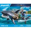 Image de Playmobil Pirates 71793 Pirate et requin avec mâchoire articulée