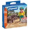 Image de Playmobil 72025 DuoPack Tierpfleger mit Nashorn (72025)