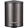 Image de Blomus Tubo, Poubelle, Marron, Argent