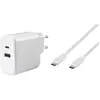 Image de Vivanco 65W Dual Quick Charger USB C PowerDelivery3.0 Mobile Phone Home Charger USB-C K 62773 (65 W, 2 ports), Chargeur USB, Blanc