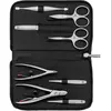 Image de Appareil de soin des ongles, Zwilling Twinox Set de voyage - Etui en cuir noir 8 pièces - Noir