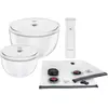 Image de Zwilling Fresh & Save Bowls Kit de démarrage sous vide, Boîte de conservation, Blanc, Transparent