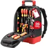 Image de Wiha, Malette à outils, Sac à dos pour outils electric (28 pièces)