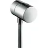 Image de hansgrohe, Robinetterie de salle de bains, Raccord de flexible FIXFIT STOP AXOR UNO2 DN 15, avec robinet d'arrêt chrome