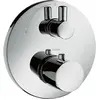 Image de Axor, Robinetterie de salle de bains, Thermostat UNO2 encastré, avec robinet d'arrêt chromé