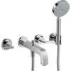 Image de hansgrohe, Robinetterie de salle de bains, Mélangeur bain 3 trous AXOR CITTERIO DN 15 encastré avec rosace et poignées manettes chrome