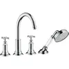 Image de hansgrohe, Robinetterie de salle de bains, Mélangeur bain/douche 4 trous AXOR MONTREUX DN 15 chromé