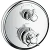 Image de hansgrohe, Robinetterie de salle de bains, Thermostatique AXOR MONTREUX UP avec inverseur et robinet de vidange nickel brossé