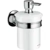 Image de hansgrohe, Distributeur de savon + porte-savon, Distributeur de savon liquide AXOR MONTREUX montage mural chrome