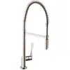 Image de hansgrohe, Robinetterie de cuisine, Mitigeur monocommande pour évier Semi-Pro AXOR DN 15 acier inoxydable optique