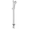 Image de hansgrohe, Pommeau de douche, Croma 100 Système de douche chromé (4 Types de jets, 18 l/min)