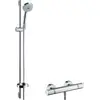 Image de hansgrohe, Système de douche, Brausenkombi Croma 100 Ecostat 1001 SL u. Brausestange Unica 27085000