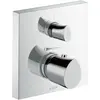 Image de Axor, Robinetterie de salle de bains, Thermostatique STARCK ORGANIC encastré avec robinet d'arrêt chromé
