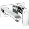Image de hansgrohe, Robinetterie de salle de bains, HG Set de montage final METRIS LowFlow pour robinetterie lavabo encastrée 2 trous, sortie 165mm chr