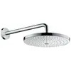 Image de hansgrohe, Pommeau de douche, Set de douche de tête Raindance Select S 300 2jet 27378400 30 cm incl. bras de douche 39 (2 Types de jets, 17 l/min)