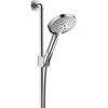 Image de hansgrohe, Pommeau de douche, Set de douche AXOR CITTERIO avec douchette à main Axor 120 3jet chrome (3 Types de jets, 16 l/min)