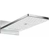Image de hansgrohe, Pommeau de douche, Douche de tête Rainmaker Select 580 3jet : couleur - blanc/chrome (3 Types de jets, 20 l/min)