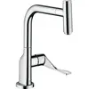 Image de hansgrohe, Robinetterie de cuisine, Mitigeur monocommande pour évier AXOR CITTERIO DN 15, avec bec extractible chromé