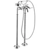 Image de hansgrohe, Robinetterie de salle de bains, Mélangeur bain 2 poignées AXOR MONTREUX DN 15 au sol avec poignées manettes chrome