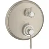 Image de Axor, Robinetterie de salle de bains, Thermostatique MONTREUX UP avec robinet d'arrêt et poignée en inox nickel brossé