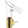 Image de Axor, Robinetterie de salle de bains, Starck V mitigeur monocommande de lavabo 140 avec bec verseur en verre et vidage esca