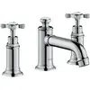 Image de Axor, Robinetterie de salle de bains, Mélangeur lavabo 3 trous 30 MONTREUX DN 15 avec vidage à tirette. 1 1/4" chrome