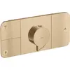Image de Axor, Robinetterie de salle de bains, Set de finition ONE pour thermostat encastré 3 voies bronze brossé