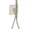 Image de hansgrohe, Pommeau de douche, Unité de porte AXOR STARCK ORGANIC 12x12 nickel brossé (2 Types de jets, 16.20 l/min)