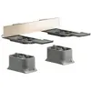 Image de hansgrohe, Dérouleur de papier toilette, Set d'adaptateurs AXOR UNIVERSAL bronze brossé