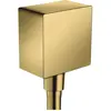 Image de hansgrohe, Installation sanitaire : accessoires, Fixfit Raccord mural Square (polished gold optic)