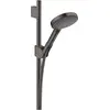Image de hansgrohe, Pommeau de douche, Set de douche AXOR UNO2 m Axor 120 3jet Handbr bru noir chrome (3 Types de jets, 15 l/min)