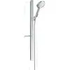 Image de hansgrohe, Pommeau de douche, HG Br.set RAINDANCE Sel S 120 3jet/Unica 125mm Bsta 90cm chrom 9 l/min EcoSmart (3 Types de jets, 9 l/min)