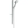 Image de hansgrohe, Pommeau de douche, HG Br.set RAINDANCE Sel S 120 3jet/Unica 125mm, barre de douche 90cm chromé 16 l/min (3 Types de jets, 16 l/min)