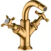 Image de hansgrohe, Robinet de bidet, AXOR Mélangeur bidet Montreux 2 poignées, garniture de vidage