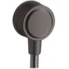 Image de hansgrohe, Installation sanitaire : accessoires, raccord de tuyau. FIXFIT C AXOR MONTREUX avec clapet anti-retour brushed black chrome