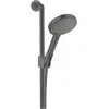 Image de hansgrohe, Pommeau de douche, Set de douche AXOR CITTERIO m Axor 120 3jet Handbr bru noir chrome (3 Types de jets, 16 l/min)