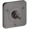Image de hansgrohe, Robinetterie de salle de bains, Vanne d'arrêt/inverseur AXOR CITTERIO E T/Q encastrée 12x12 brushed black chrome