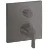 Image de hansgrohe, Robinetterie de salle de bains, Thermostatique AXOR CITTERIO UP avec robinet d'arrêt et poignée en acier chromé